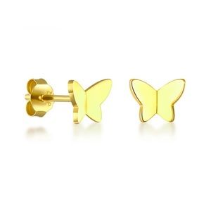 Sterling Silver or Gold Tiny butterfly Stud earrings!  Lover Era perfect!